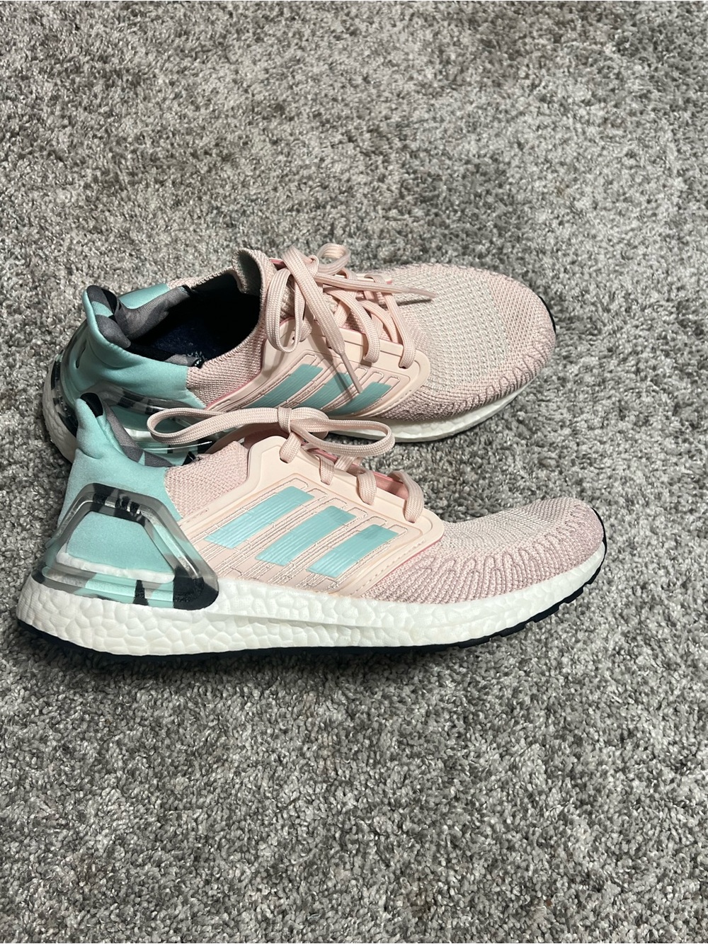 adidas Pink and Mint Women's Running Shoes